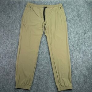 UNRL Pants Mens 2XL (Fits 38x31) Khaki Tan Apex Jogger Nylon Spandex Stretch